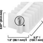 Allen-Bradley - TERM BLCK PNL MTD 12P 25A WHT