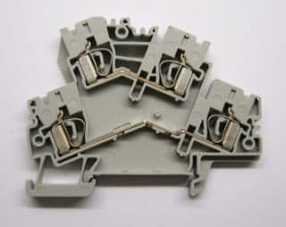 Allen-Bradley - 2-Ckt Feed-Through Blk 4mm
