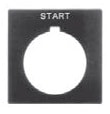 Allen-Bradley - 30mm 800H FEED START Grey Lege