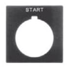 Allen-Bradley - 30mm 800H FEED START Grey Lege