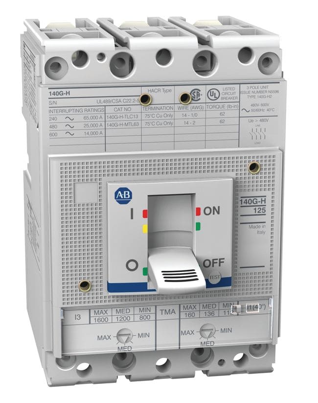 Allen-Bradley - 140G 125A H Frame Molded Case