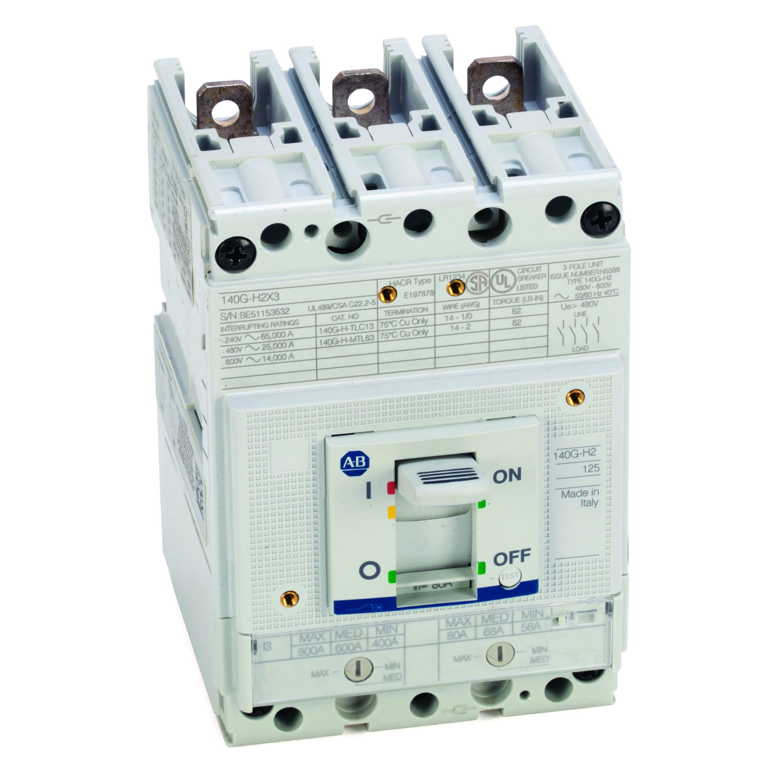 Allen-Bradley - 140G 125A H Frame Molded Case