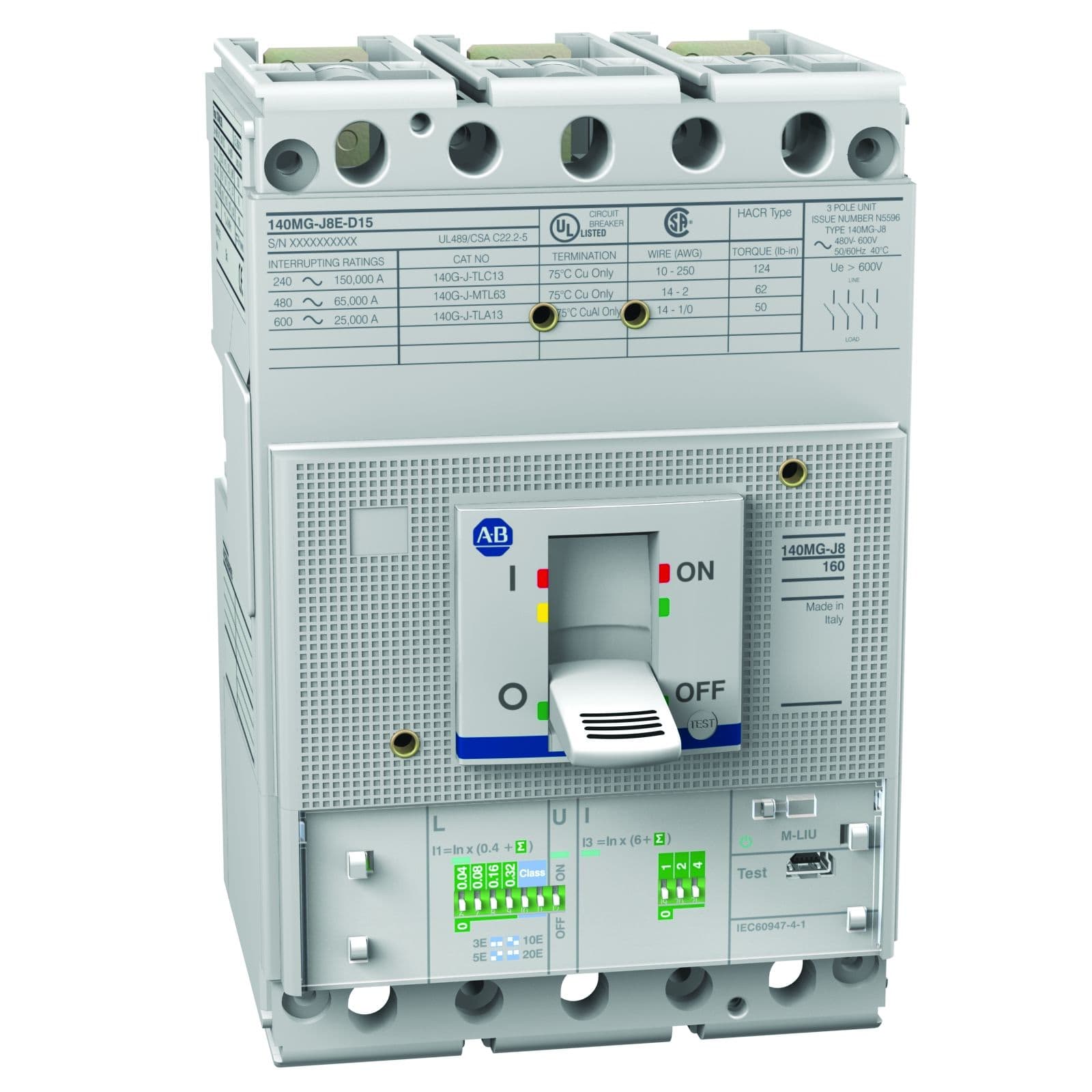 Allen-Bradley - 140MG 175A J Frame Motor Ckt P