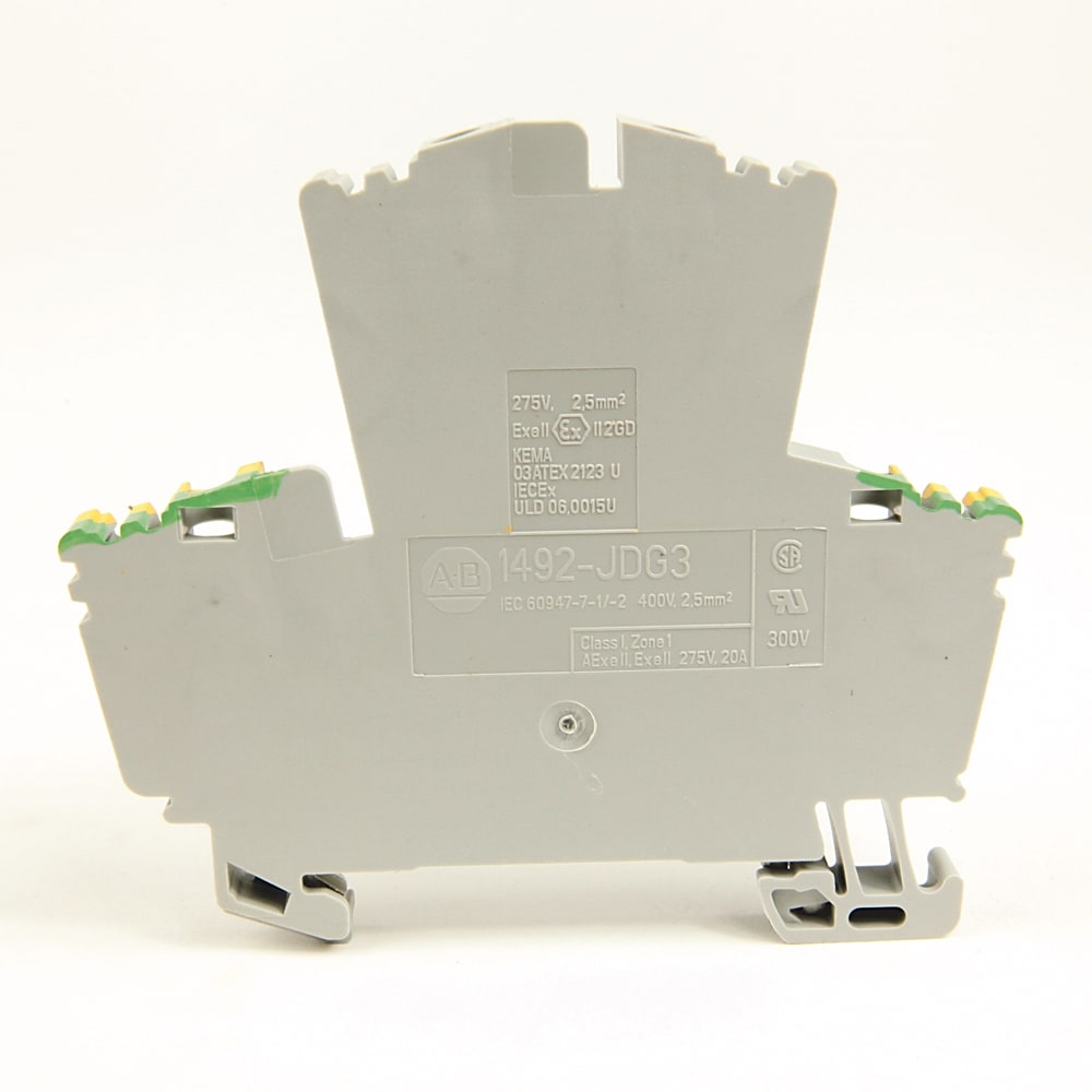 Allen-Bradley - IEC 2-Ckt Feed-Through Grd Blk