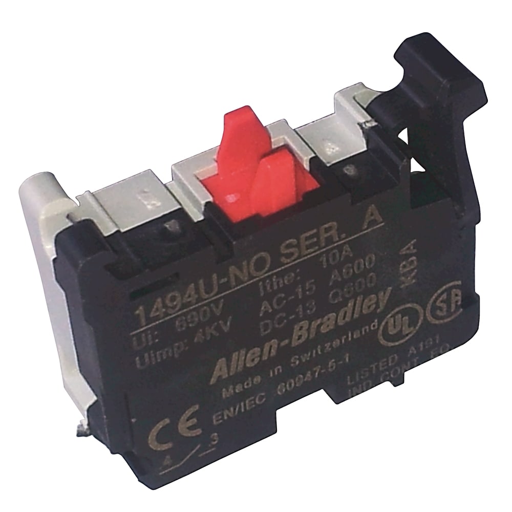 Allen-Bradley - 1494U 10A N.O. Auxiliary Cont