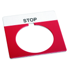 Allen-Bradley - 30mm 800T STOP Red Legend Plat