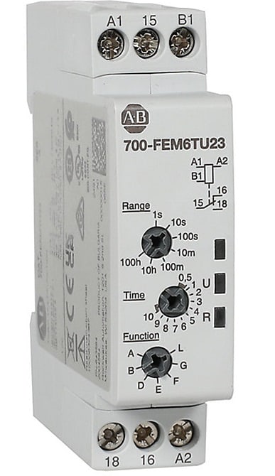 Allen-Bradley - "DIN Rail Mount Timing Relay, 1"