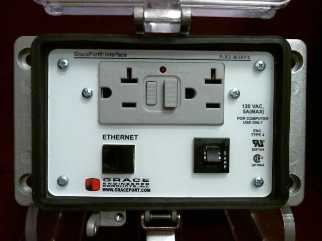 Grace Technologies - N12/4 EtherNet Bulkhead/ Cont Europe Out