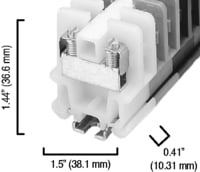 Allen-Bradley - MTG Rail (2)3' WHT 88 pcs/Rail