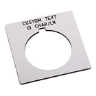 Allen-Bradley - 30mm 800H White Custom Text Le