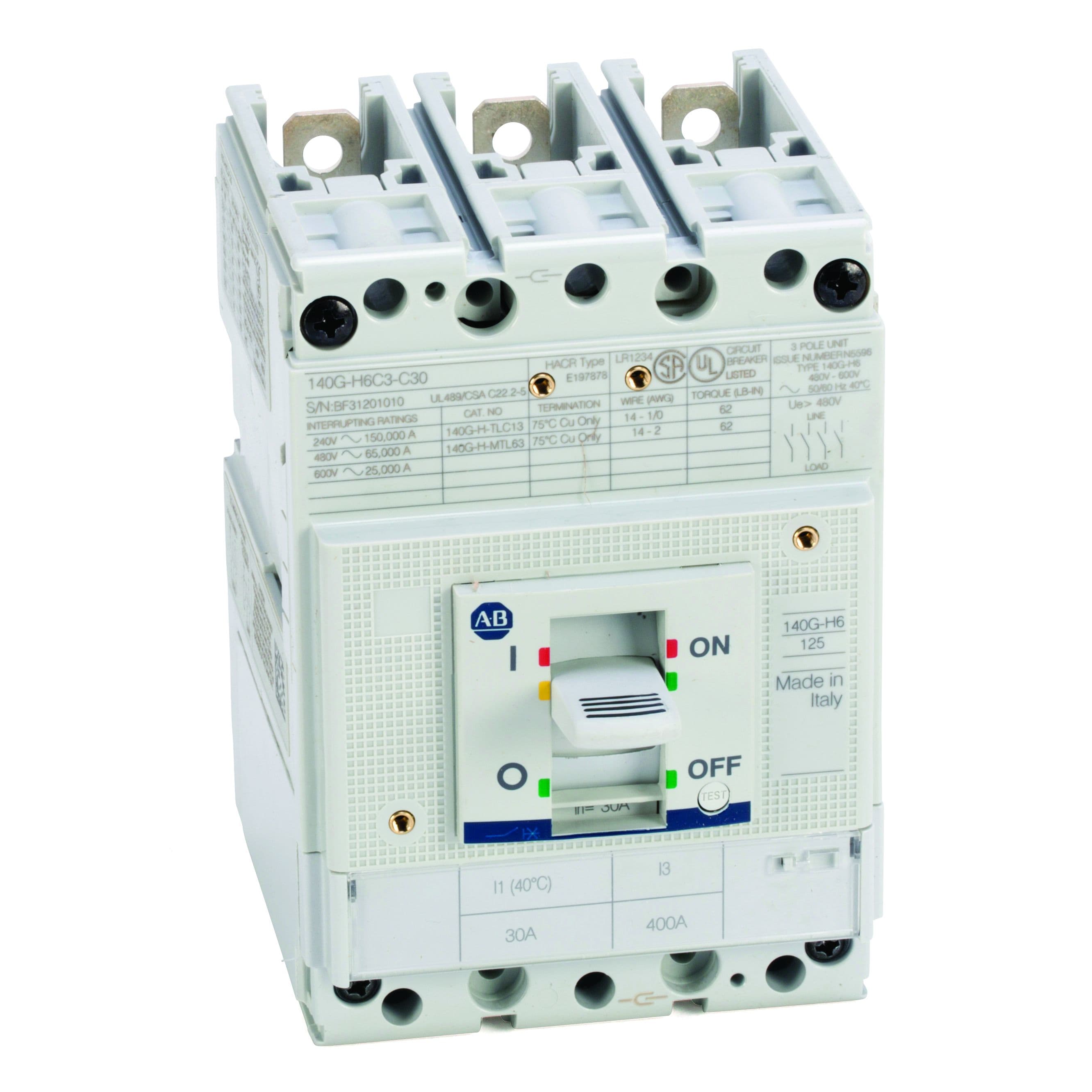 Allen-Bradley - 140G 125A Frame Molded Case Ck