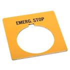 Allen-Bradley - 30mm 800T EMERG STOP Yel Legen