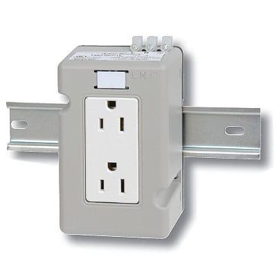 Allen-Bradley - "IEC Duplex Rcpt, 15A, Din Rail"