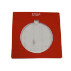 Allen-Bradley - 30mm 800H STOP Red Legend Plat